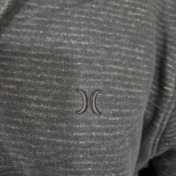 Hurley Men's Black Hooded Jacket Size L - Picture 3 of 8